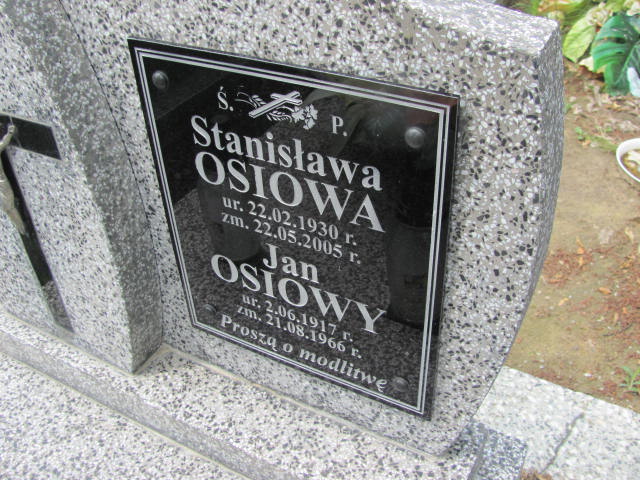 Stanisława Osiowa 1930 Oleszyce - Grobonet - Wyszukiwarka osób pochowanych