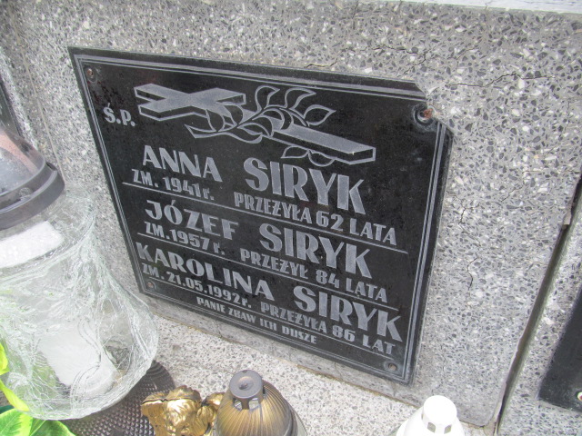 Karolina Siryk Oleszyce - Grobonet - Wyszukiwarka osób pochowanych