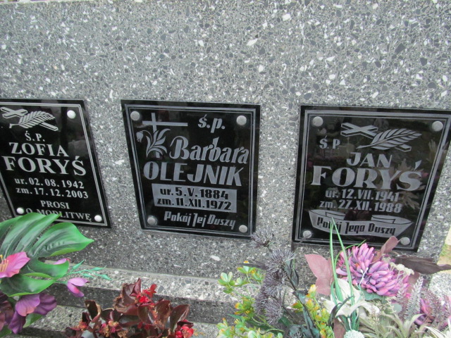 Jan Foryś 1941 Oleszyce - Grobonet - Wyszukiwarka osób pochowanych