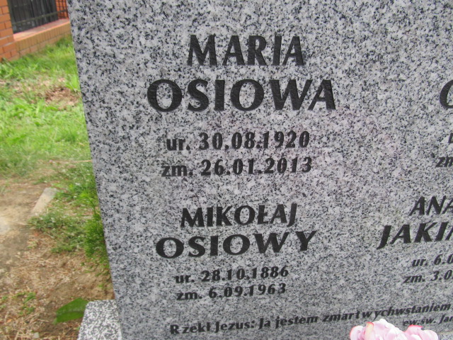 Anastazja Jakimicha 1902 Oleszyce - Grobonet - Wyszukiwarka osób pochowanych