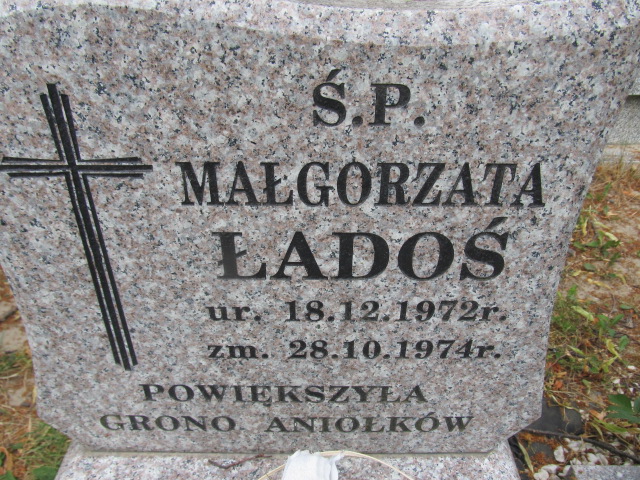 Małgorzata Ładoś 1972 Oleszyce - Grobonet - Wyszukiwarka osób pochowanych