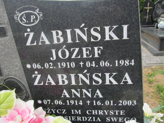 Józef Żabiński 1910 Oleszyce - Grobonet - Wyszukiwarka osób pochowanych